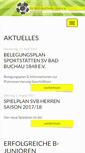 Mobile Screenshot of fussball.svbadbuchau.de